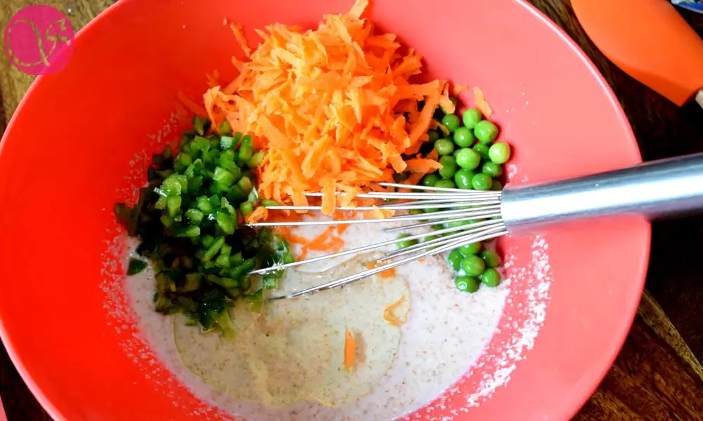 Vegetables and semolina mixture