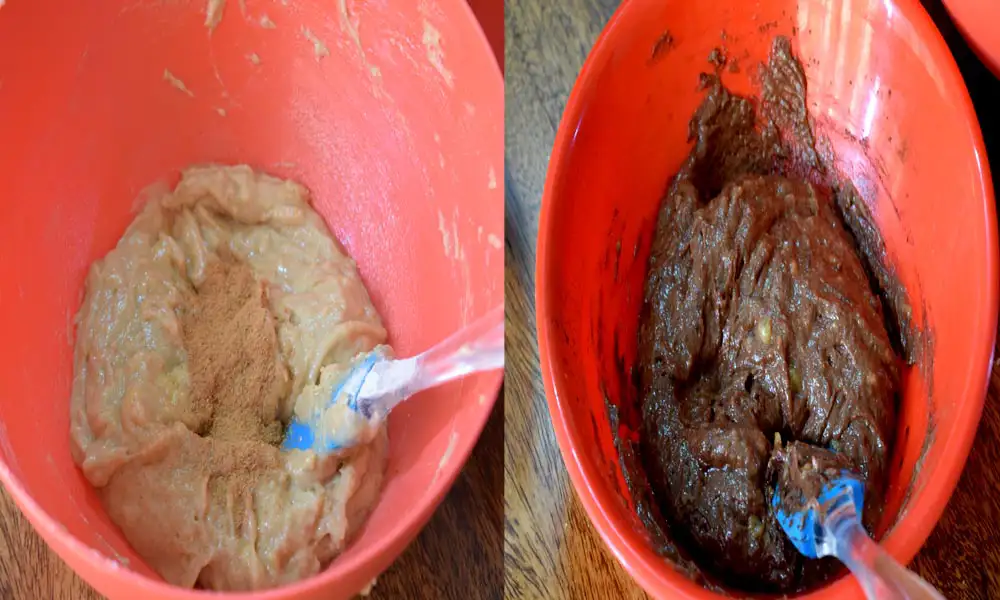 Chocolate Banana Cake Batter