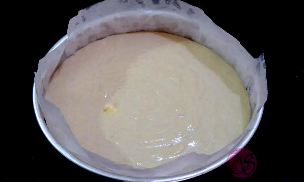 Pineapple Upside Down Cake Poured Batter