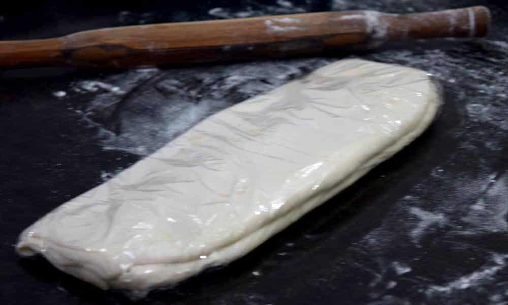 Puff Pastry sheets folded Puff Pastry sheets folded