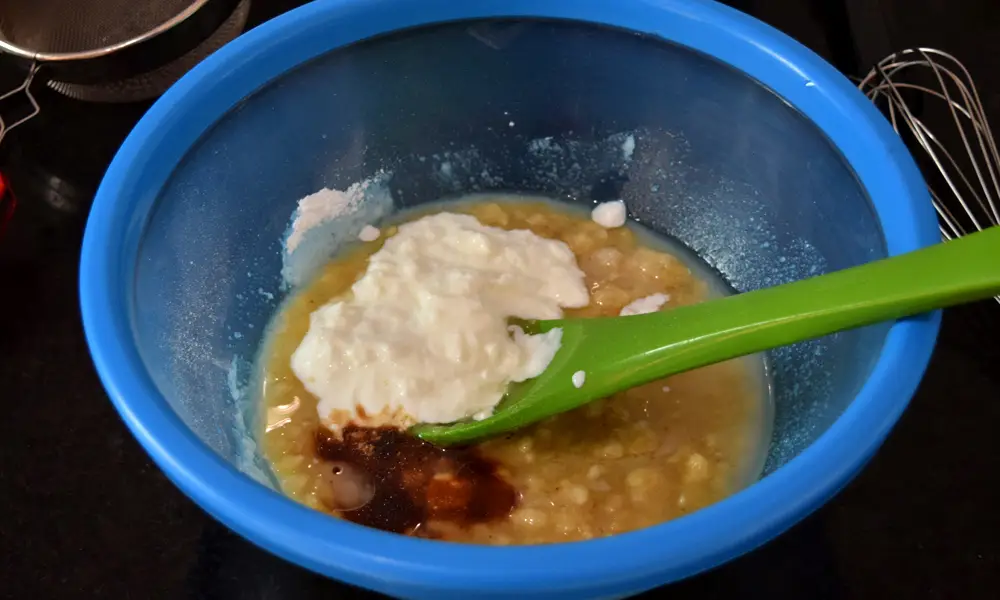Curd and vanilla