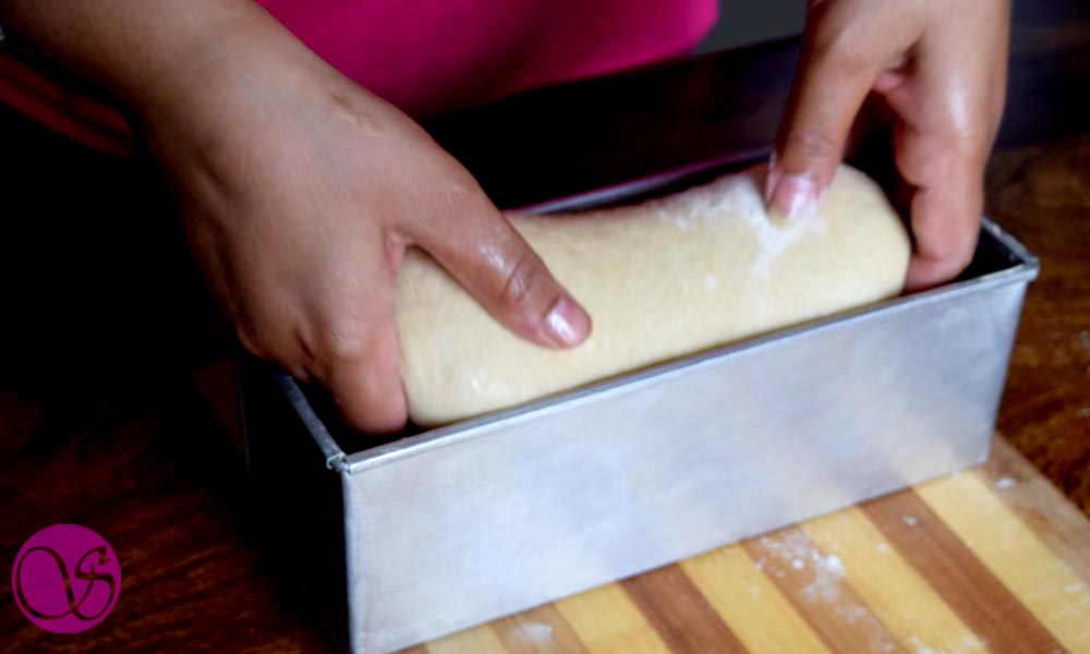 Honey Buttermilk Bread dough in tin Honey Buttermilk Bread dough in tin