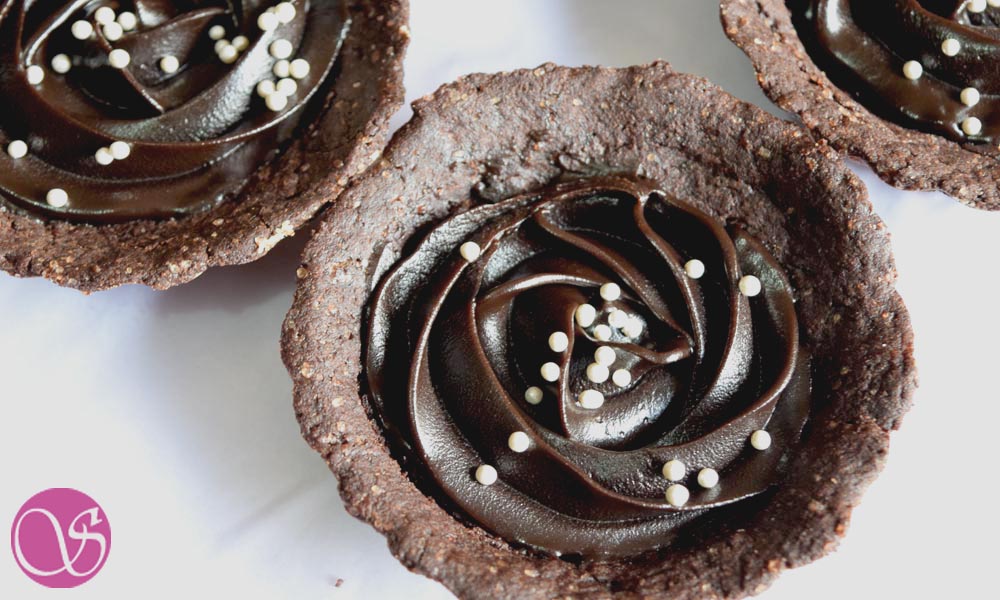 Mini Eggless Chocolate Tart Mini Eggless Chocolate Tart